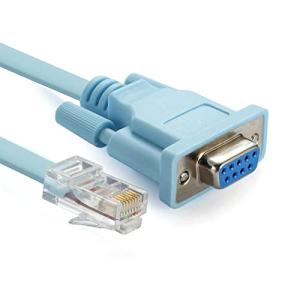 10Gtek コンソールケーブル RJ45オス to DB9 RS232メス シリアルケーブル ネットワーク アダプター コンバーター Ciscoスイッチルーター用 1.8m/5.94