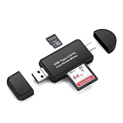 SDメモリー カードリーダー USBマルチカードリーダー 多機能 OTG SD/Micro SDカー...