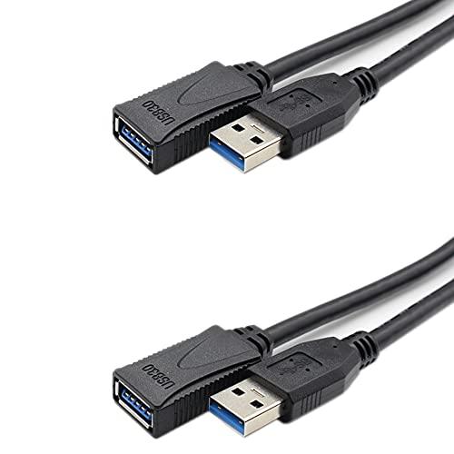 istar(アイスター) USB延長ケーブル 3m 5m 2本セット USB 3.0 対応 延長コー...