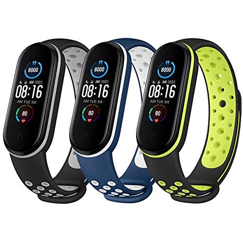 [Vancle] コンパチブル Xiaomi Mi Band 5/Mi Band 6 バンド 換えバ...