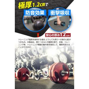 大判 厚手 ジョイント トレーニングマット 6...の詳細画像5