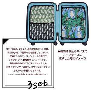 ムーミン トラベルポーチ 3点セット インナー...の詳細画像2