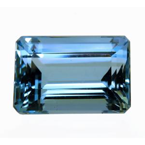 裸石 ルース 上級品 アクアマリン サンタマリア 4.22ct ブラジル が本来のサンタマリア 瑞浪鉱物展示館 3362｜mm-museum