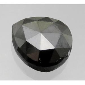 3515【上級品】 ブラックダイヤモンド ルース 0.58ct ローズカット 強てり ジンバブエ : 瑞浪鉱物展示館 【送料無料】｜mm-museum