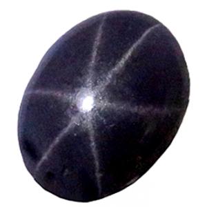 4181 レアストーン 裸石 ルース ブラックスタースピネル 4.19ct シャープで強いスター効果...