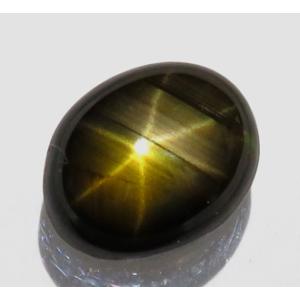 4216 裸石 ルース ゴールデンスターサファイア 3.39ct シャープで明瞭なスター効果 Tha...