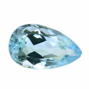 ブルートパーズ ルース 11.34ct 優しい雰囲気のブルー ブラジル産 瑞浪鉱物展示館 5206