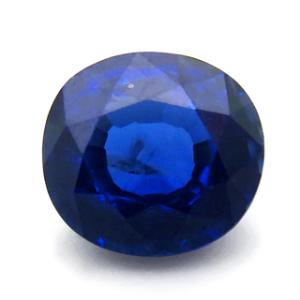 3420【サファイアリング】1.53ct D0.50ct Pt 高彩度の美しい青 ハート 