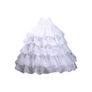 5段パニエ ウエスト5段階調整ゴム Aライン パーティー ドレス