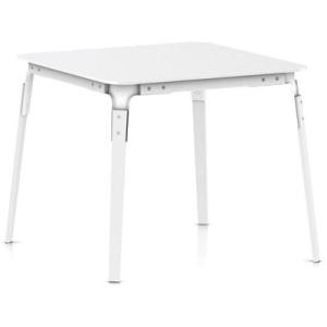 STEEL WOOD TABLE スチールウッドテーブル W900xD900xH760 ホワイト T...