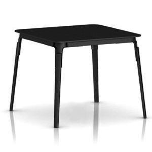 STEEL WOOD TABLE スチールウッドテーブル W900xD900xH760 ブラック T...