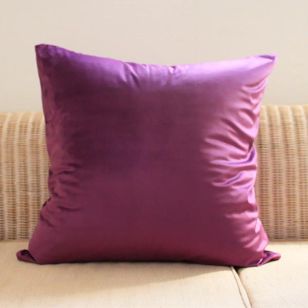 ベロア (パープル 45cm)  クッションカバー 単品 送料無料 紫