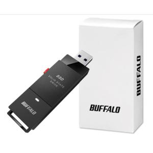バッファロー SSD 外付け 1.0TB 超小型 コンパクト ポータブル USB3.2Gen1 ブラック SSD-PUT1.0U3-B/N