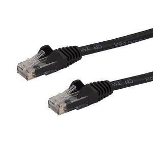 StarTech.com/カテゴリ6 LANケーブル（Cat6） RJ45モールドコネクタ（ツメ折れ防止カバー付） 2m ブラック｜mmo