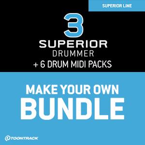 TOONTRACK/SUPERIOR DRUMMER 3 MIDI EDITION【オンライン納品】【在庫