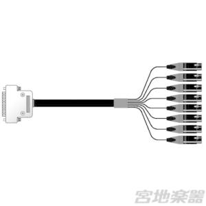 Mogami/2932 8ch Dsub25-XLRF 1m【手回しロングインチネジ】【在庫あり】