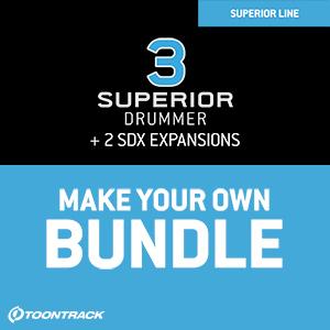 TOONTRACK/SUPERIOR DRUMMER 3 BUNDLE【オンライン納品】【在庫あり