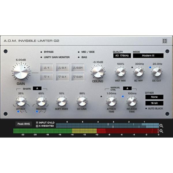 A.O.M.Plugin/Invisible Limiter G2【オンライン納品】