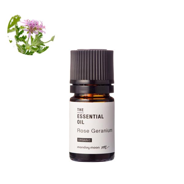 ローズゼラニウム・エッセンシャルオイル・オーガニック／5ml（有機栽培・Organic） 100% ...