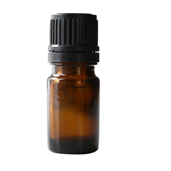 アンバーガラスボトル・精油ドロッパー[5ml]／1個 エッセンシャルオイル 空き 瓶 アロマ オイル...