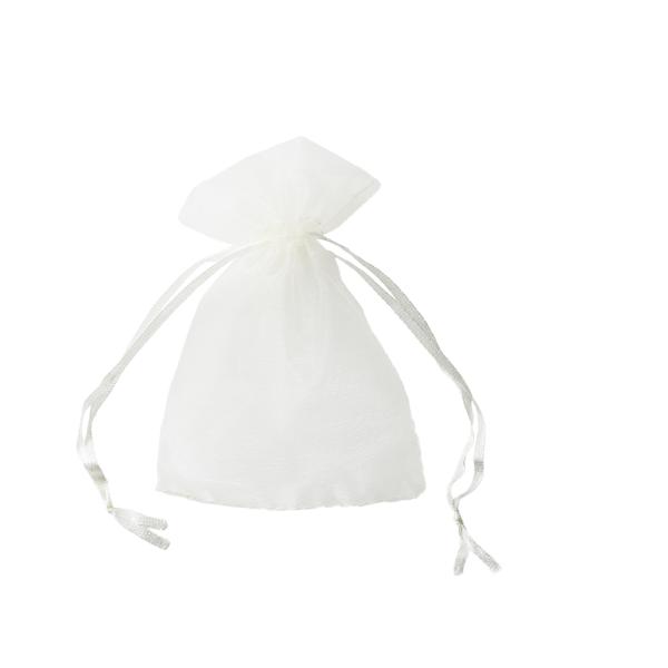 シアーバッグ・ペールイエロー・S／10枚 ラッピング サシェ 巾着 アクセサリー 入れ ハーブ ポプ...