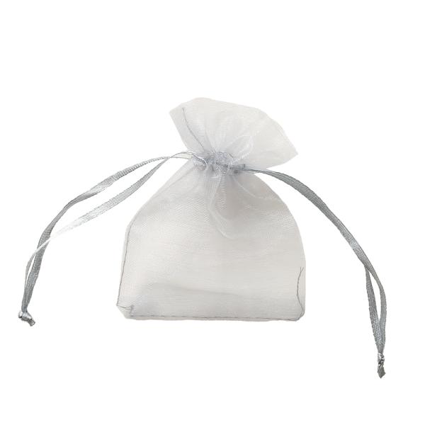 シアーバッグ・パールグレー・S／10枚 ラッピング サシェ 巾着 アクセサリー 入れ ハーブ ポプリ...
