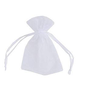 シアーバッグ・ホワイト・M／1枚 アクセサリーを入れて ハーブを入れてにおい袋に バスソルト ハーブバス 爆買 母の日