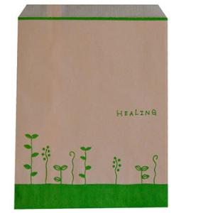 紙平袋・ハーブリーフ／1セット 手作り石けん 石鹸 ハンドメイド ラッピング ギフト プレゼント 手...