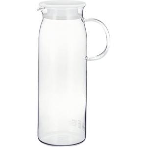 iwaki(イワキ) 耐熱ガラス ピッチャー 冷水筒 ホワイト 1L ジャグ・1000 麦茶 お茶 ポット KT294-W｜mmp-shop