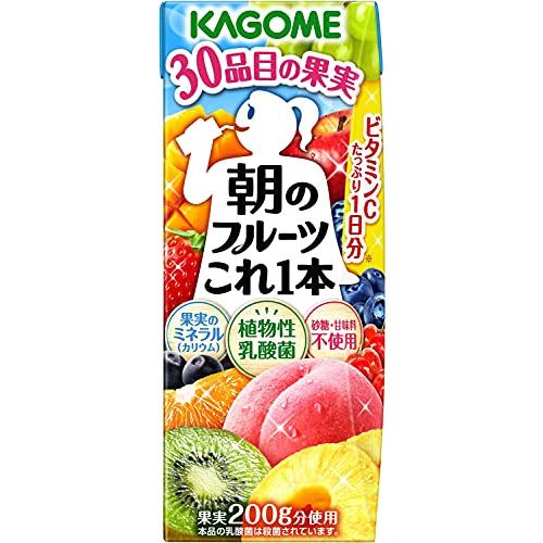 カゴメ 朝のフルーツこれ一本200ml×24本