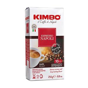 キンボ(KIMBO)コーヒー粉 エスプレッソ イタリア(ミディアムロースト アラビカ80% ロブスタ20%)ナポリ 250g(粉)｜mmp-shop