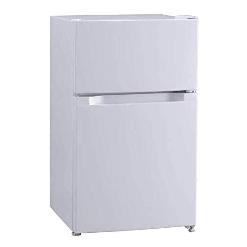 アイリスプラザ 冷蔵庫 87L 小型 家庭用 幅47.5cm 両開き対応 ホワイト PRC-B092...