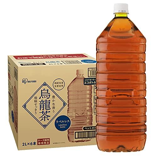 アイリスオーヤマ 烏龍茶 2L×6本 ラベルレス ウーロン茶 お茶 ペットボトル