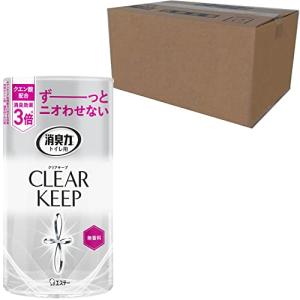 [ 消臭力 トイレ クリアキープ ]【ケース販売】 トイレ用 置き型 無香料 400ml×18個 トイレの消臭力 クエン酸配合 消臭剤 消臭 芳｜mmp-shop