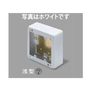 マサル工業 メタルモール付属品 スイッチボックス 2個用 浅型 AB312｜mmq