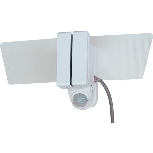 マスプロ センサーライト LEDパネル2灯タイプ 電球色LED 防水IPX5 MSL3 (MSL2 ...