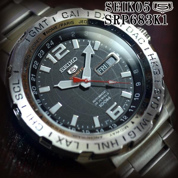 セイコー5 スポーツ ダイバーズ 海外モデル 逆輸入 自動巻き SEIKO5 GMT 腕時計 メンズ...