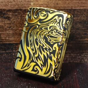 ZIPPO（ジッポー） ポイント10倍 ライター トライバルクロス5面GD