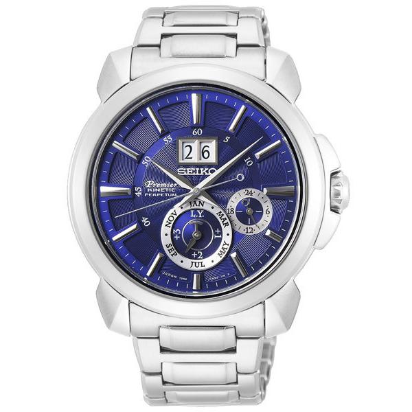セイコー SEIKO プルミエ Premier キネティック メンズ パーぺチュアル 腕時計 SNP...