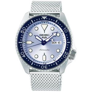 セイコー 5 SEIKO ファイブ スポーツ 自動巻(手巻き付き) 腕時計 SRPE77K1 ライトブルー メッシュベルト(国内SBSA069同型)｜mmworld