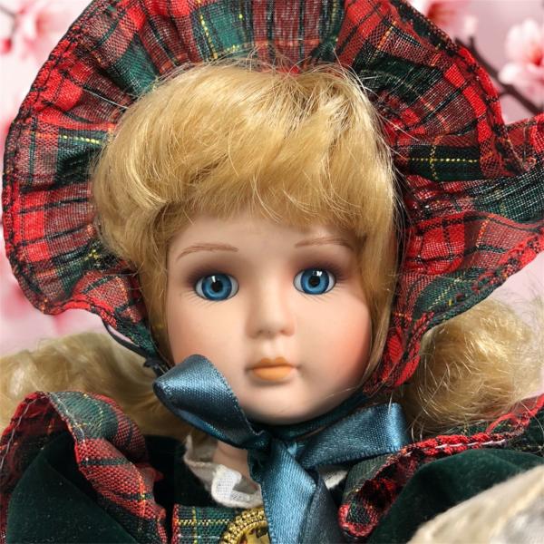 アンティークドール 動く 西洋風 オルゴール付き ビスクドール風 フランス人形 高さ約30cm  か...