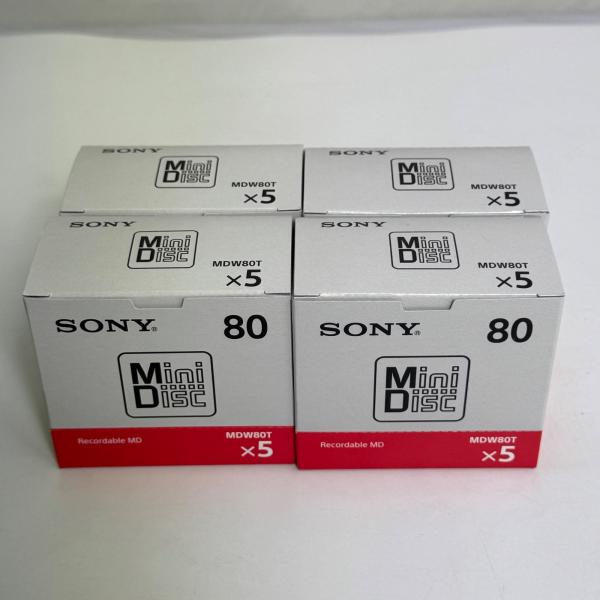 SONY ミニディスク MD MDW80T MDディスク 80分  20枚 廃番品 貴重品 ソニー ...