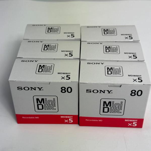 SONY ミニディスク MD MDW80T MDディスク 80分  30枚 廃番品 貴重品 ソニー ...