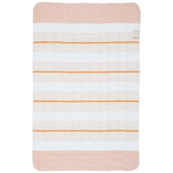 VWS401HDB 広電 電気毛布（敷タイプ・130×80cm オレンジ/ボーダー） VWS401H...