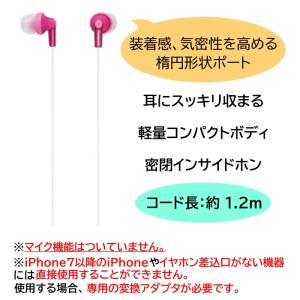 パナソニック 有線イヤホン マイクなし ステレ...の詳細画像2