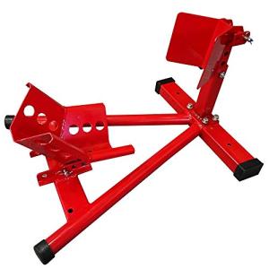 サンパーシー バイクスタンド フロントホイール 対応タイヤサイズ10〜18インチ シーソー型ホイールクランプ バイクチョック ミニバイク 中型バ