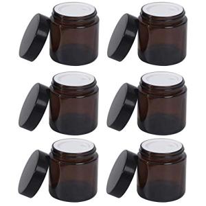 Chocople クリーム容器 遮光瓶 ガラス 詰替え 6個 セット ブラウン