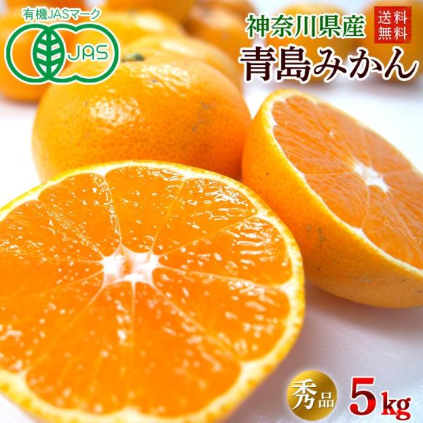 有機みかん・青島みかん５ｋｇ　神奈川県産オーガニックみかん【秀品・送料無料・数量限定品】ネオニコフリ...