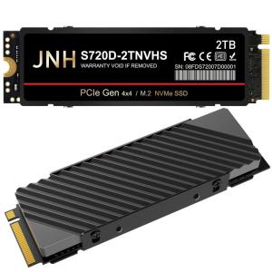 JNH SSD 2TB PCIe Gen4x4 M.2 NVMe 2280 DRAMヒートシンク搭載 PS5動作確認済み R:7200MB/｜moaa-2-store