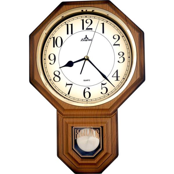 JUSTIME 伝統 スクールハウス アラビア 振り子 掛け時計 チャイム 毎時 ウェストミンスター...
